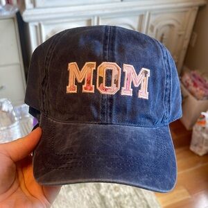 MOM floral baseball cap
